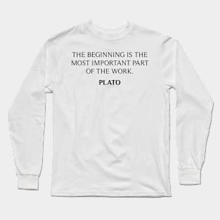 Plato's Quote Long Sleeve T-Shirt